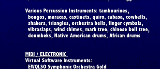 MUSICAL INSTRUMENTS